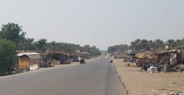 قصف مدفعي حوثي على مواقع القوات المشتركة في الدريهمي