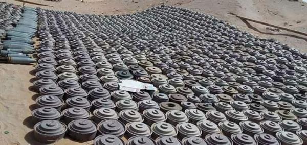مسام ينتزع 2778 لغما في اليمن خلال أكتوبر