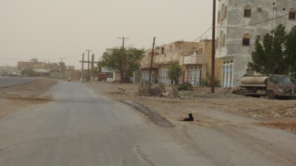 مليشيات الحوثي تستهدف مديرية حيس 