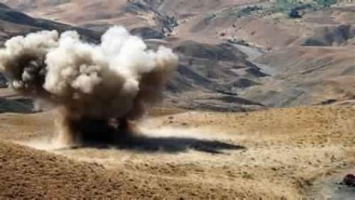 اصابة فتاة في انفجار لغم حوثي في الضالع
